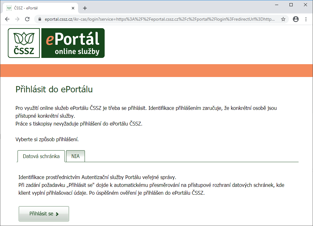 eNeschopenka: ePortál ČSSZ